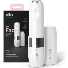 Braun Face FS1000 Mini Tüy Dökücü Kadın, Elektrikli Yüz Tüy Alma, Hızlı ve Kolay, Bıyık, Çene