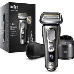Braun Series 9 Pro 9465CC Islak & Kuru Tıraş Makinesi + Clean&charge + Deri Seyahat Kılıfı
